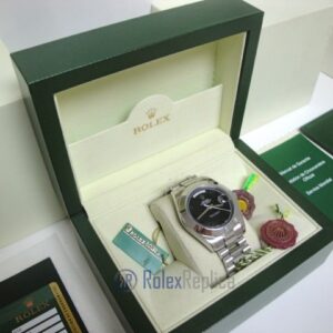 rolex replica daydate ll acciaio black dial president orologio replica copia imitazione
