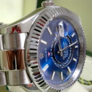 rolex replica sky-dweller acciaio-white gold blue dial orologio replica copia