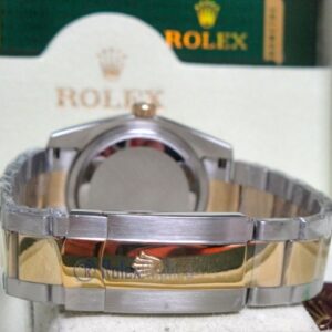 rolex replica datejust acciaio oro oyster grey dial barrette orologio imitazione