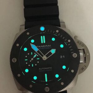 PANERAI REPLICA PAM 799 CARBOTECH SUBMERSIBLE TITANIUM WATCH WITH SUPER CLONE P.9010