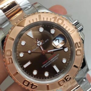 REPLICA ROLEX YACHTMASTER 40MM 126621 TWO TONE BROWN DIAL CLONE MOVEMENT