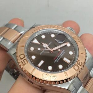 REPLICA ROLEX YACHTMASTER 40MM 126621 TWO TONE BROWN DIAL CLONE MOVEMENT
