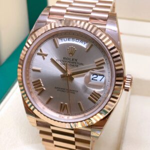 Rolex replica Day-Date 40 228235 Rose Gold clone movement