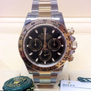 rolex replica daytona crono acciaio oro black dial orologio replica copia imitazione