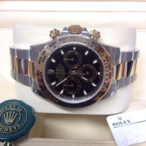 rolex replica daytona crono acciaio oro black dial orologio replica copia imitazione