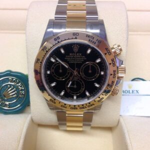 rolex replica daytona crono acciaio oro black dial orologio replica copia imitazione