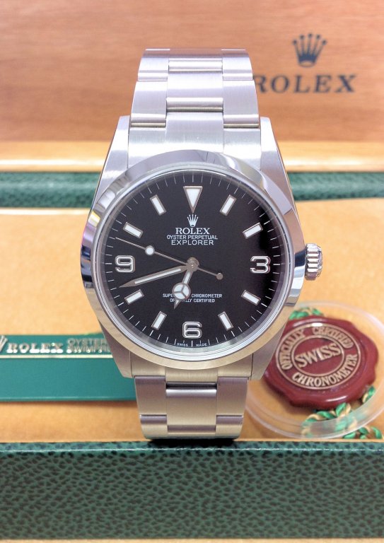 Rolex replica Explorer I 114270 36mm Black Dial
