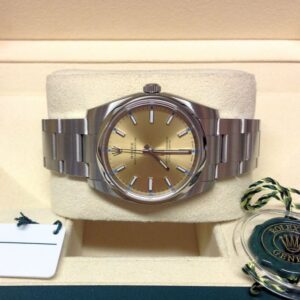rolex replica datejust acciaio oyster perpetual yellow dial orologio imitazione