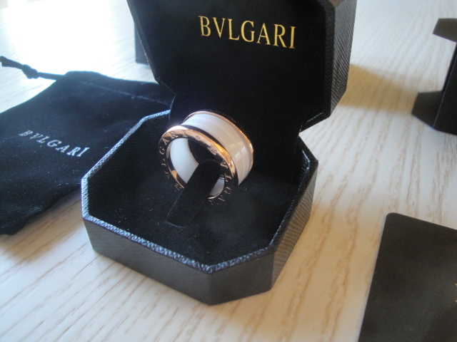 Bulgari replica B.Zero1 gioiello anello ciondolo oro rosa white ceramichon